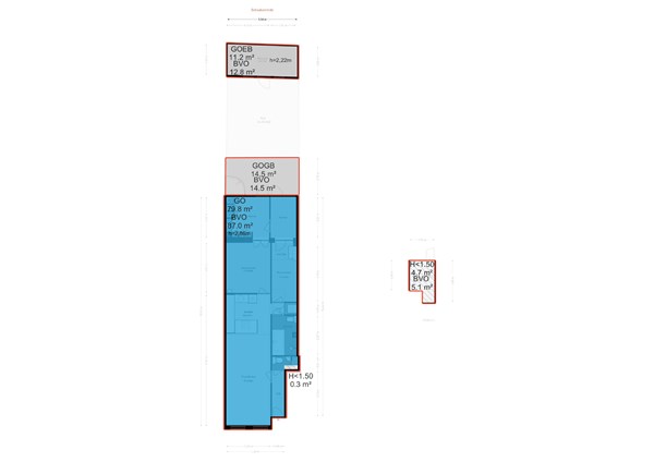 Floorplan - Bellamyplein 38H, 1053 AT Amsterdam